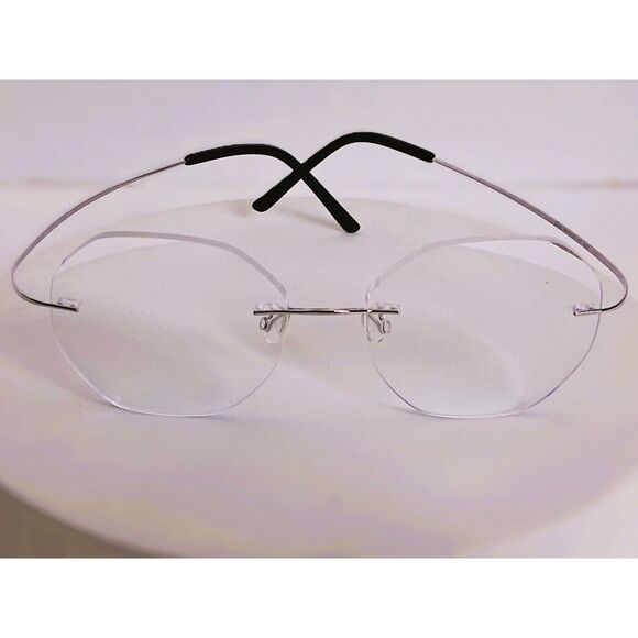 Firmoo Ultra Lightweight Titanium Rimless Eyeglasses Frame 54-18-142 A02 Readers - Picture 3 of 14
